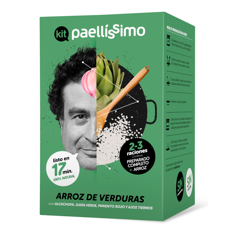 Paellisimo Kit - Arroz con verduras - 1kg