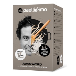 Paellisimo Kit  - Black Rice - 1kg. Explained by Pepe Rodriguez: 2 Michelin Star Chef. How easy it is.