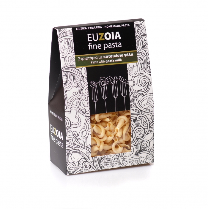 Pasta Euzoia - Carton box with Pasta with Goat Milk &amp; Eggs