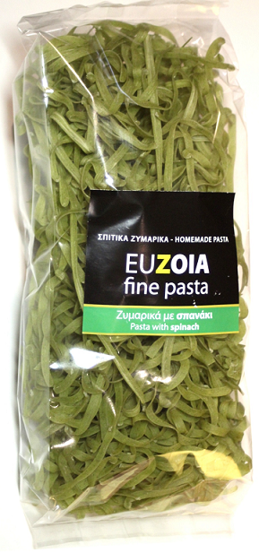 Pasta Euzoia - Tagliatelle with Spinach - 400gr