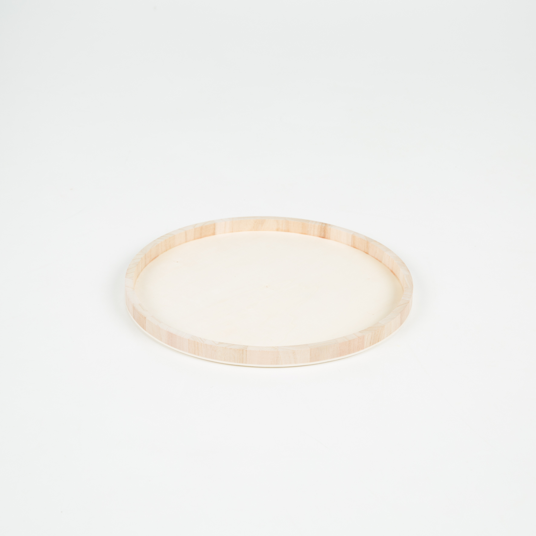Asiana - Round wooden tray diam 35 cm - 215gr