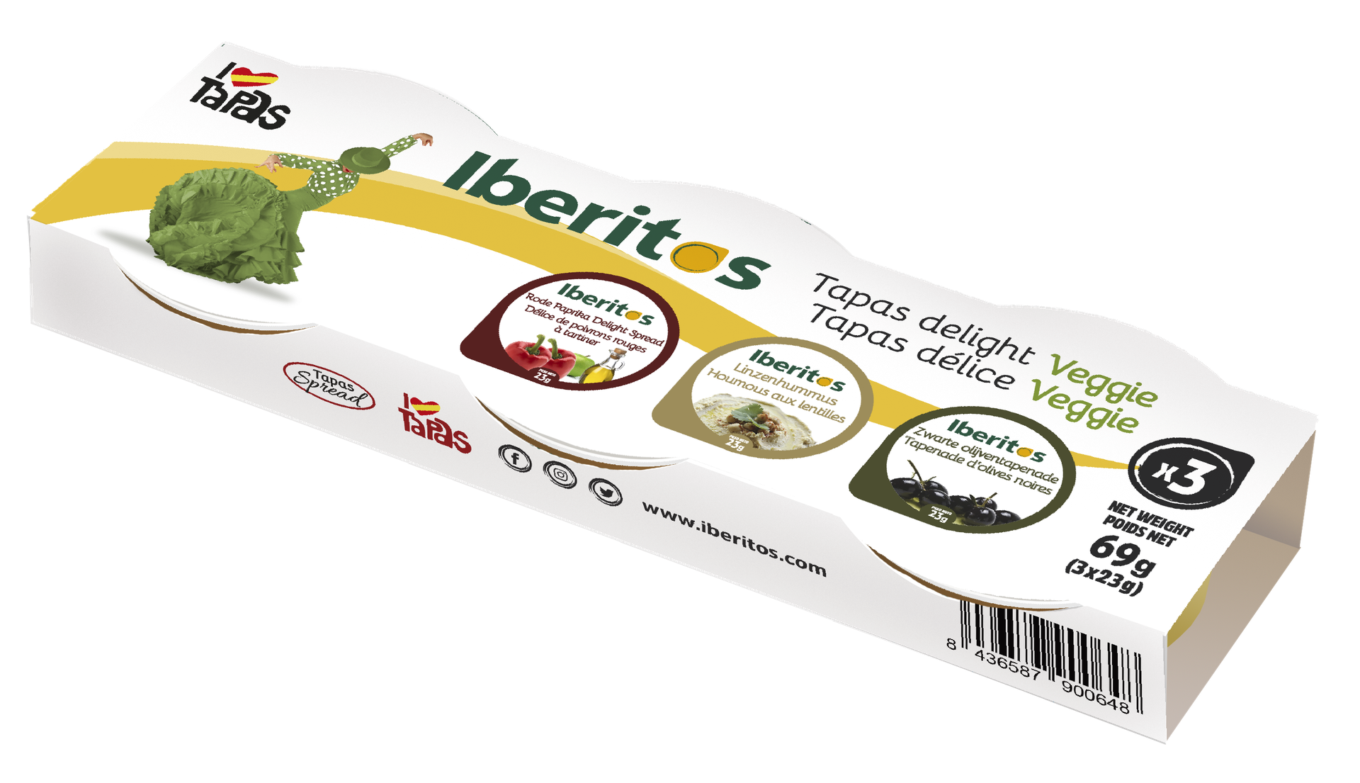 Iberitos - Tapas Delight (Veggie) - 3x23gr