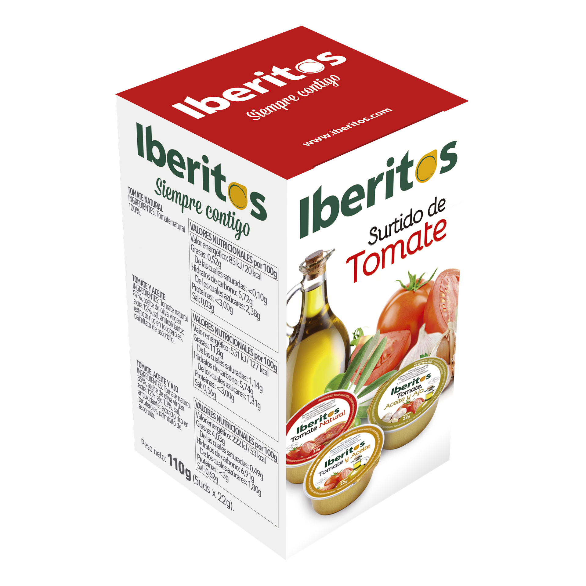 Iberitos - Assortiment de tomates Espagnoles - 5x23gr