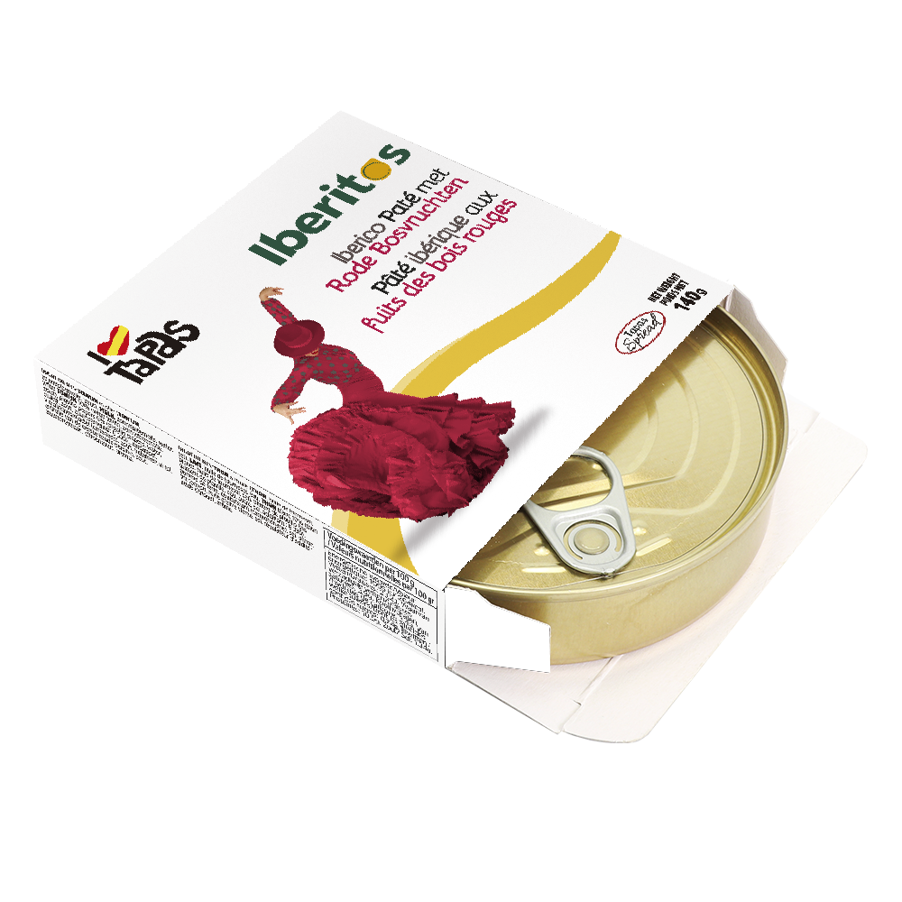 Iberitos - Iberian Black Pig Pate With Red Forest Fruits - 140gr