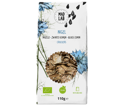 MadLab - Black cumin crackers &quot;Nigel&quot; - 110gr